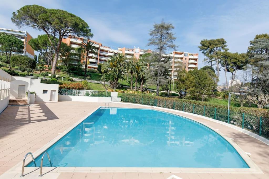 Domaine Des Palmiers - Piscine- Parking - Tennis - Clim Cannes Exteriör bild